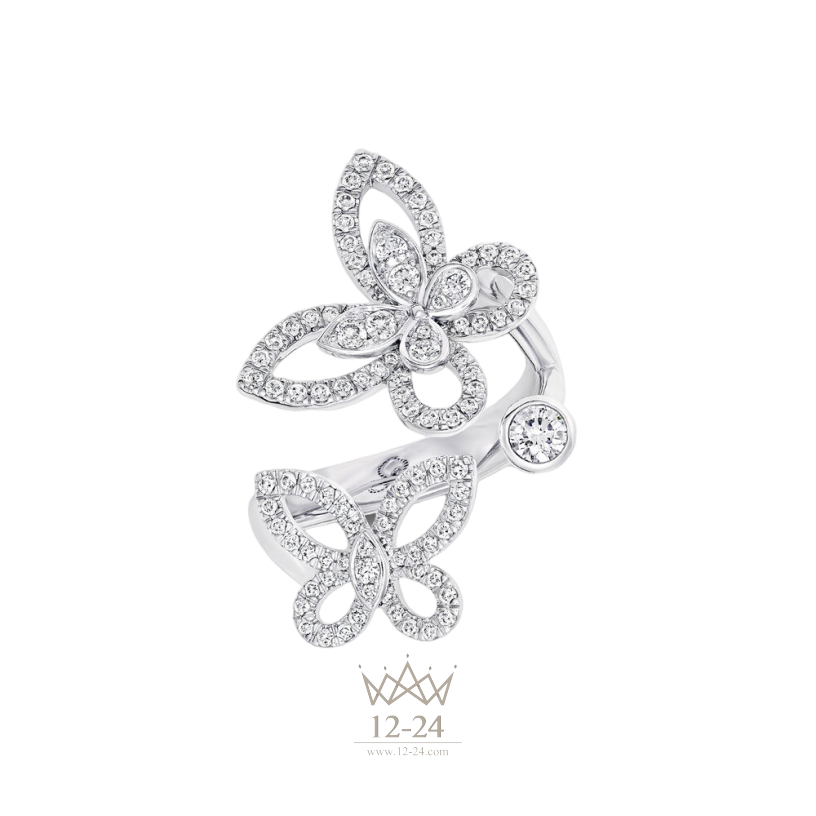 Graff Multi Butterfly Silhouette Diamond Ring RGR753