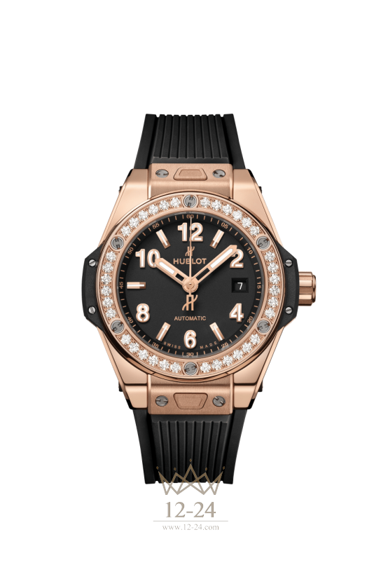 Hublot One Click King Gold Diamonds 33 мм 485.OX.1180.RX.1204