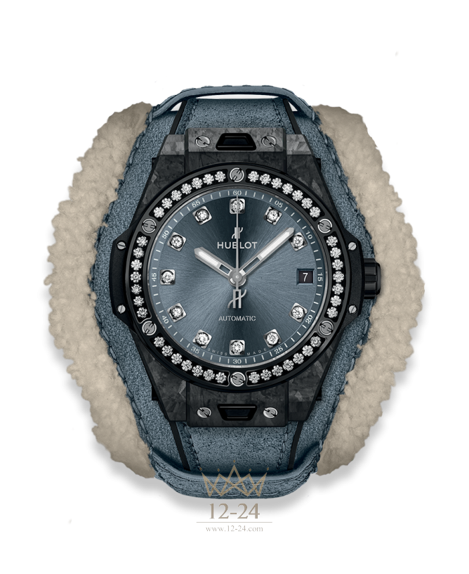 Hublot One Click Frosted Carbon Diamonds 465.QK.7170.VR.1204.ALP18