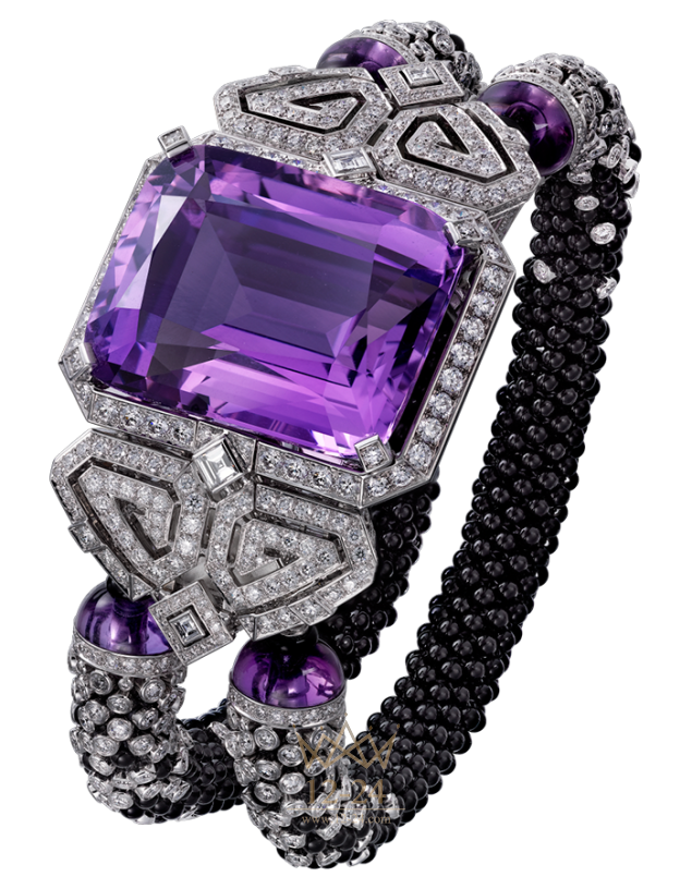 Cartier Clock with a hidden time - Purple HPI00954