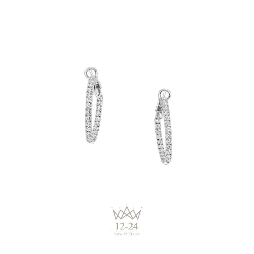 Graff Round Diamond Hoop Earrings RGE1844