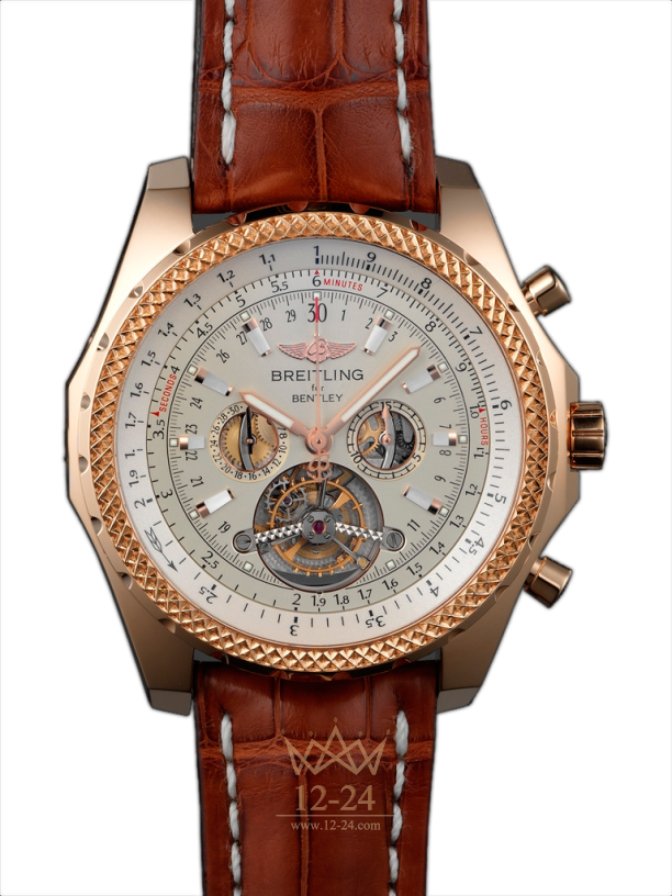 Breitling For Bentley Mulliner Tourbillon RG-Ivory-BrCroco