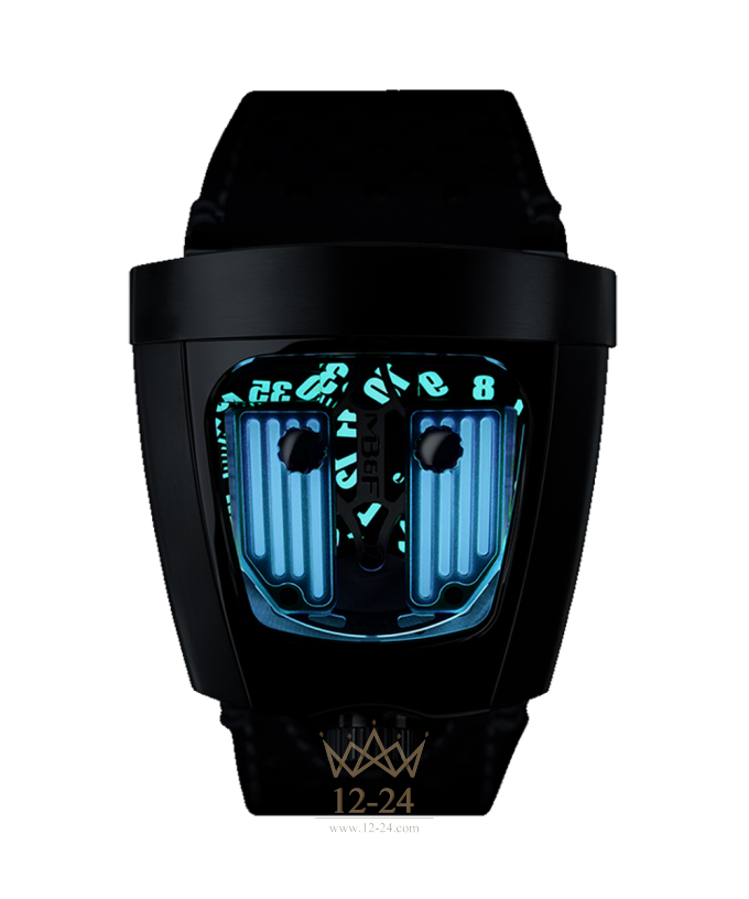 MB&amp;F HMX Black Badger Phantom Blue 57.STBL.B