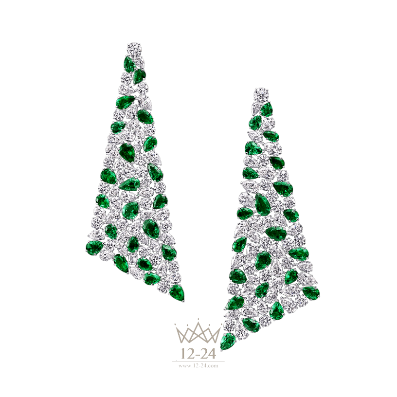 Graff Emerald and Diamond Earrings GE27307