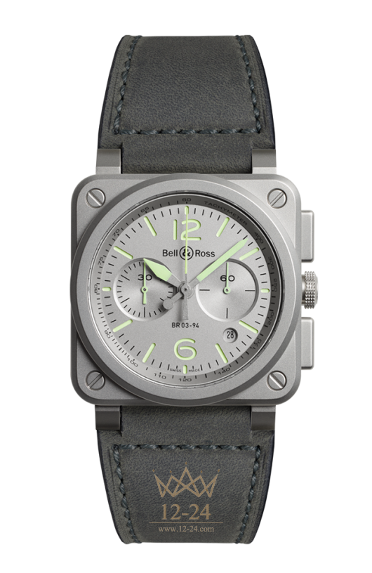 Bell &amp; Ross BR 03-94 Chronographe Horolum BR0394-GR-ST/SCA