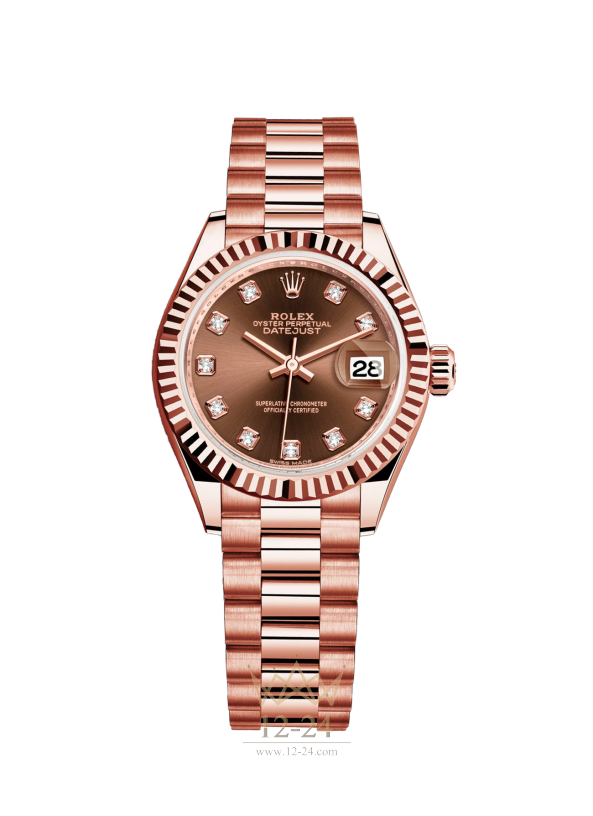 Rolex Lady-Datejust 28 Oyster Everose gold 279175-0016