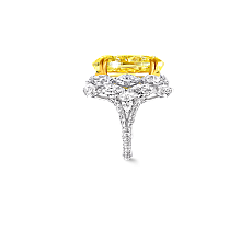 Украшение Graff Oval Shape Yellow and White Diamond Ring GR43881 — additional thumb 2
