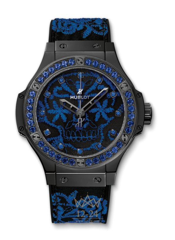 Hublot BRODERIE SUGAR SKULL FLUO COBALT BLUE 343.CL.6590.NR.1201