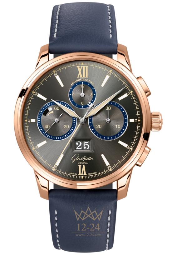 Glashutte Chronograph — The Capital Edition «Short Fold clasp» 1-37-01-04-05-55