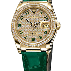 Часы Rolex Yellow gold Pave Dial 36 16188 — main thumb
