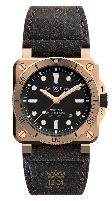 Bell &amp; Ross BR 03-92 Diver Bronze BR0392-D-BL-BR/SCA