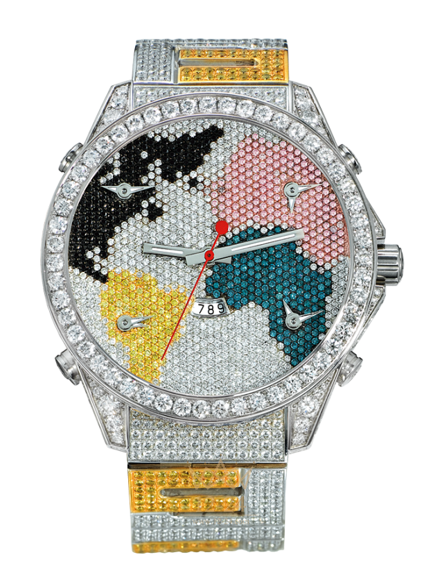 Jacob &amp; Co Five Time Zone The World Is Yours JC-47DC