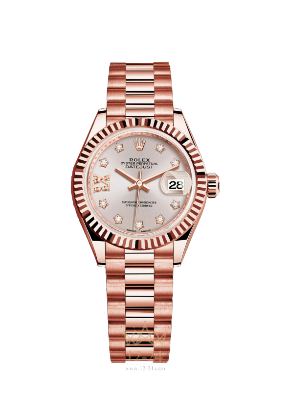 Rolex Lady-Datejust 28 Oyster Everose gold 279175-0005