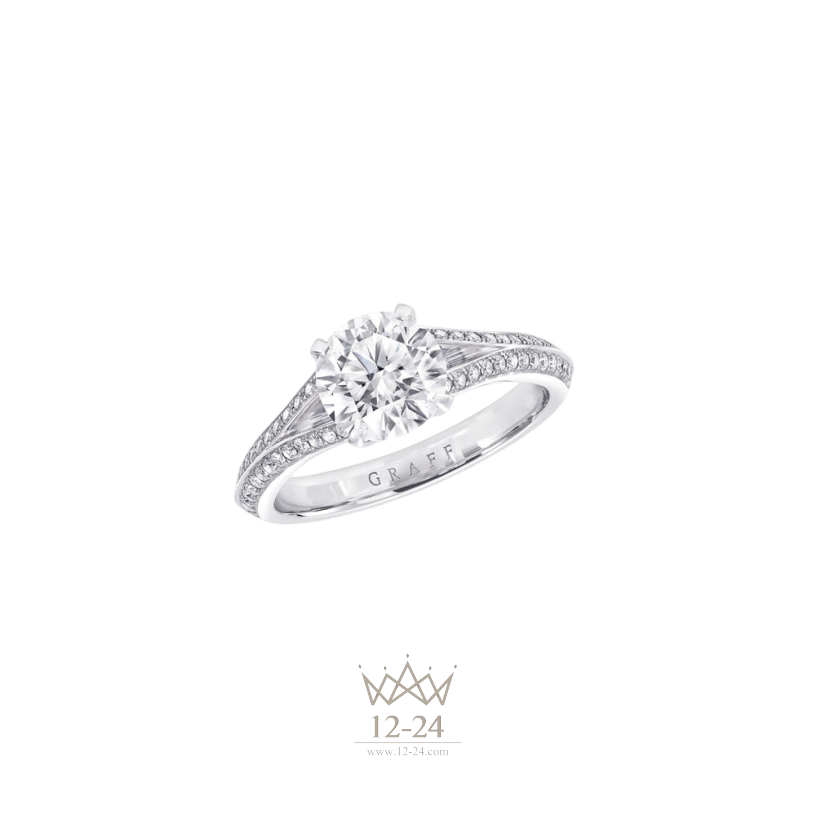 Graff Legacy Round Diamond Engagement Ring RGR341ALL