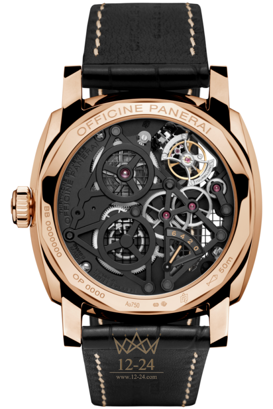 Panerai LO SCIENZIATO - Radiomir 1940 Tourbillon GMT Oro Rosso - 48 мм PAM00559