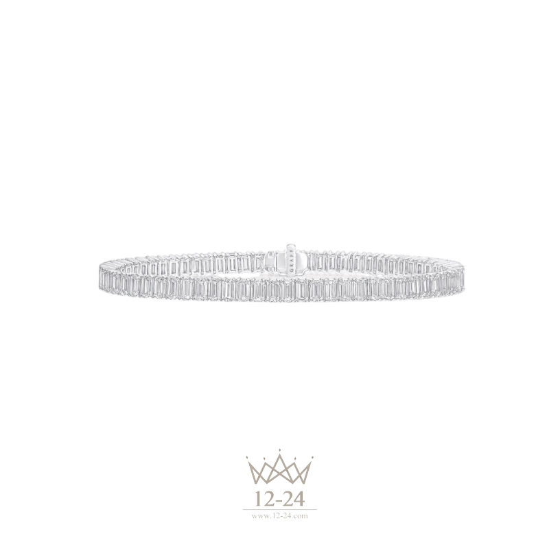Graff Emerald Cut Diamond Line Bracelet RGB672