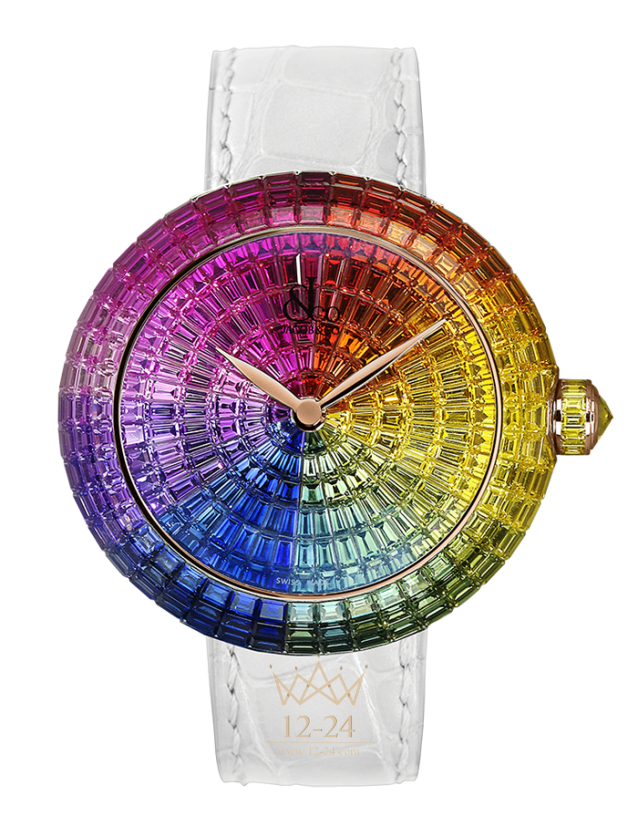 Jacob &amp; Co Brilliant Full Baguette Rainbow BQ520.40.HR.HR.A