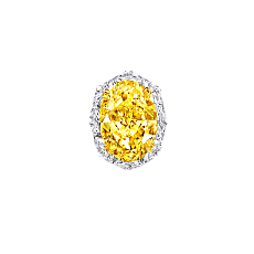 Украшение Graff Oval Shape Yellow and White Diamond Ring GR43881 — дополнительная миниатюра 1