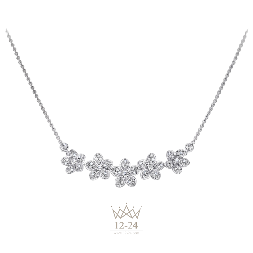Graff Wild Flower Diamond Line Pendant RGP778