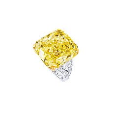 Украшение Graff Emerald Cut Yellow and White Diamond Ring GR23238 — main thumb