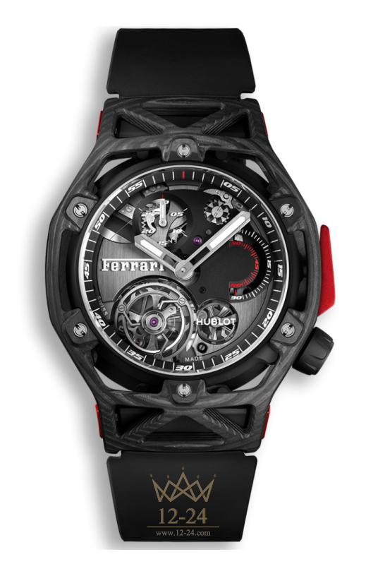 Hublot Techframe Ferrari Tourbillon Chronograph Carbon 408.QU.0123.RX
