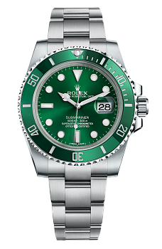 rolex green and silver