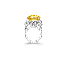 Украшение Graff Oval Shape Yellow and White Diamond Ring GR43881 — дополнительная миниатюра 3