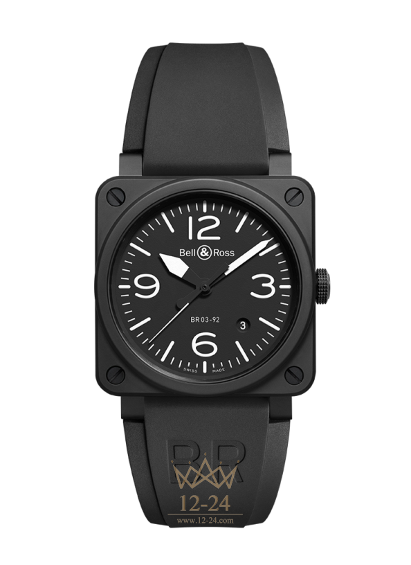 Bell &amp; Ross BR 03-92 BLACK MATTE BR0392-BL-CE