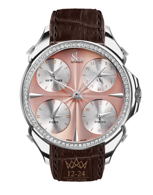 Jacob &amp; Co Palatial Five Time Zone PZ500.11.RO.NP.A