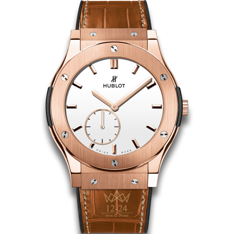 Hublot Ultra-Thin King Gold White Shiny Dial 45 mm 515.OX.2210.LR