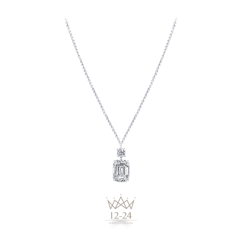 Graff Emerald Cut Pendant Diamond GP18652