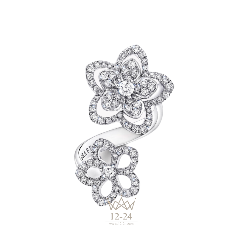 Graff Wild Flower Double Diamond Ring RGR842