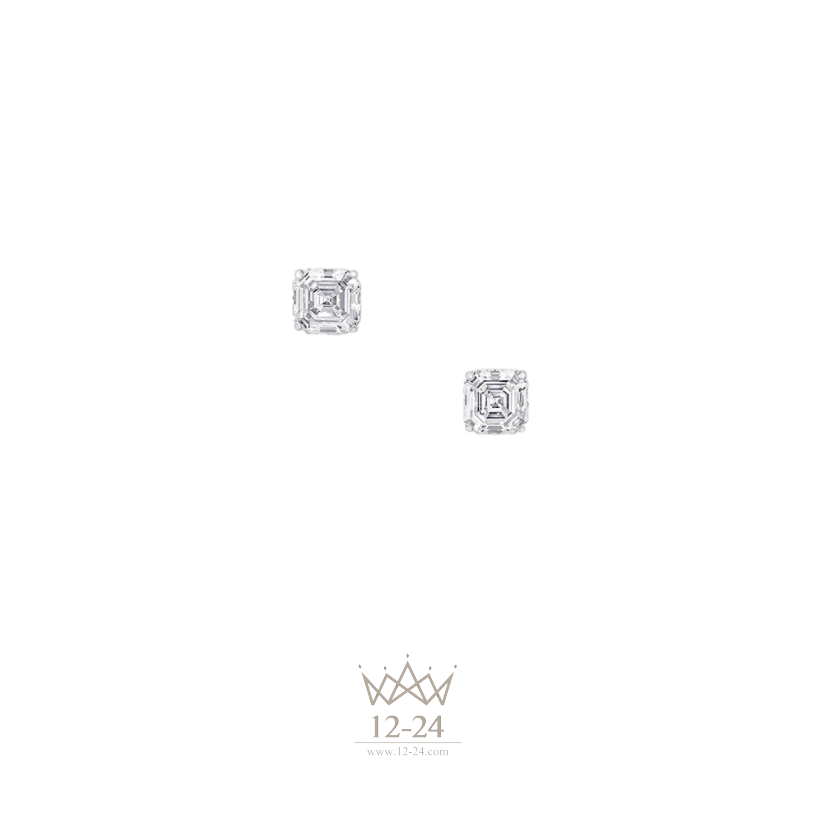 Graff Emerald Cut Diamond Stud Earrings EST01SEALL