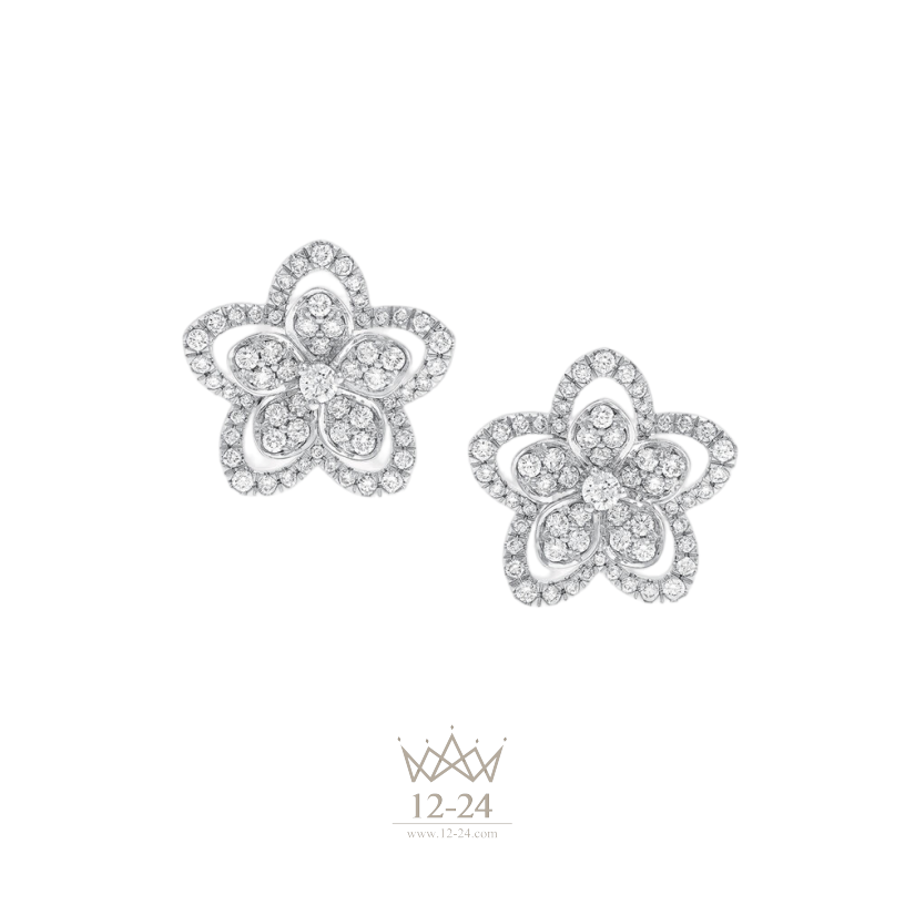 Graff Wild Flower Large Diamond Stud Earrings RGE1719