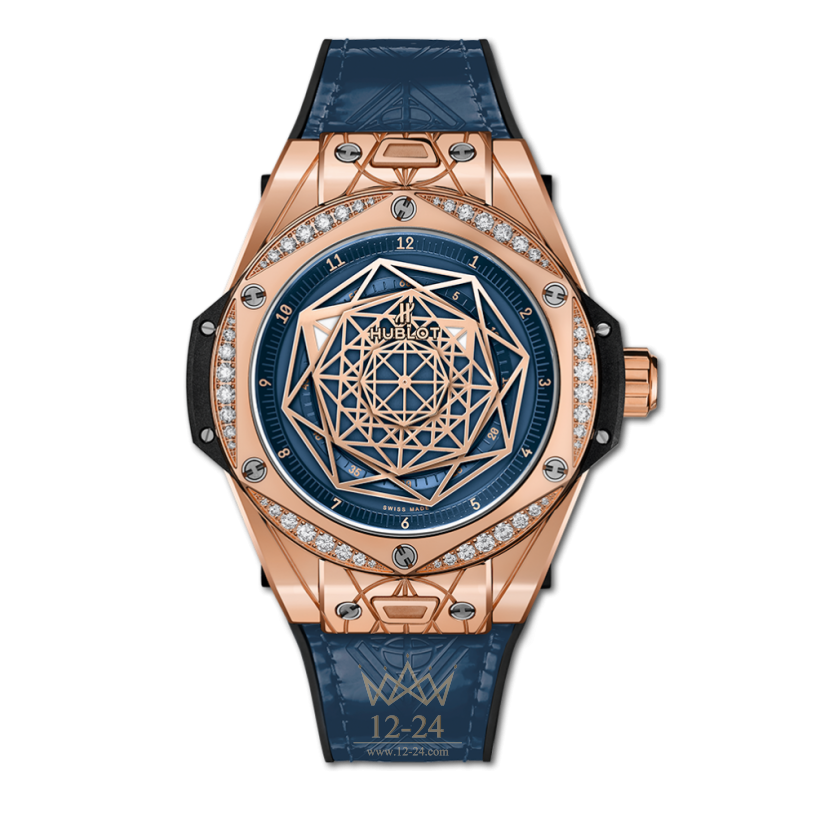 Hublot One Click Sang Bleu King Gold Blue Diamonds 465.OS.7189.VR.1204.MXM19