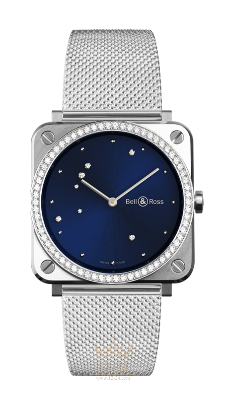 Bell &amp; Ross Br S Blue Diamond Eagle Diamonds BRS-EA-ST-LGD/SST