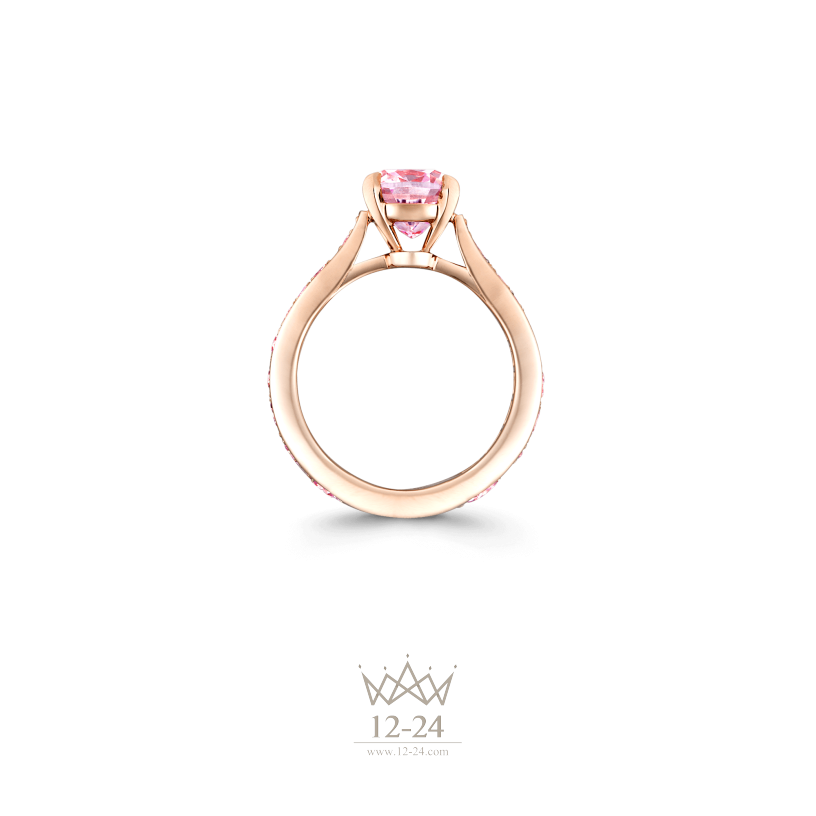 Graff Cushion Cut Pink Diamond Ring GR46488