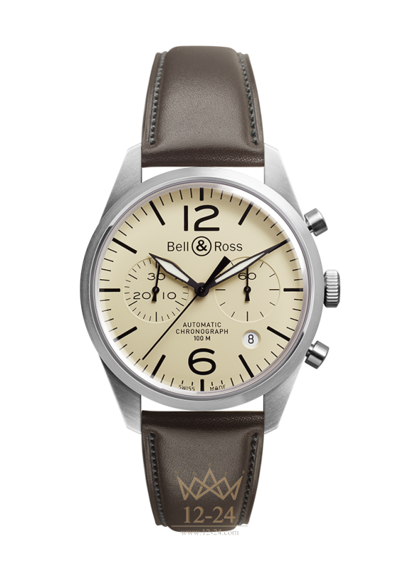 Bell &amp; Ross BR 126 ORIGINAL BEIGE BRV126-BEI-ST/SCA