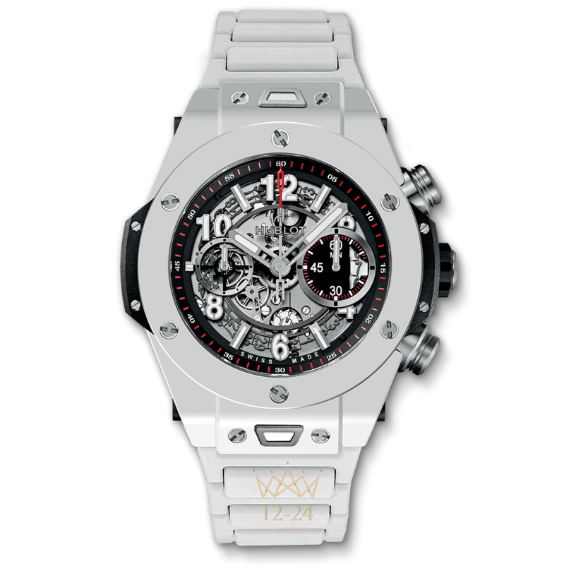 Hublot Unico White Ceramic Bracelet 45 mm 411.HX.1170.HX