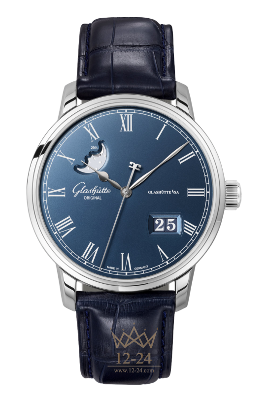 Glashutte Senator Panorama Date Moon Phase «Short clasp» 100-04-05-12-50