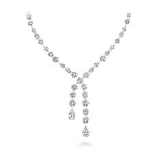 Украшение Graff Multi-shape Cross-over Necklace Diamond GN5590 — main thumb