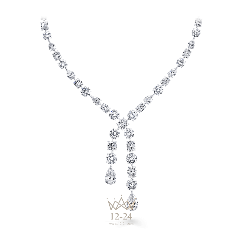 Graff Multi-shape Cross-over Necklace Diamond GN5590