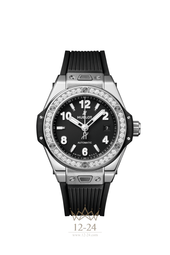 Hublot One Click Steel Diamonds 33 мм 485.SX.1170.RX.1204