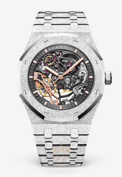 Audemars Piguet Frosted Gold Double Balance Wheel Openworked 15407BC.GG.1224BC.01