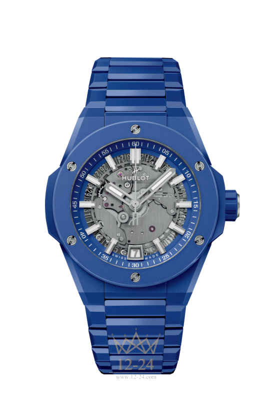 Hublot Integrated Time Only Blue Indigo Ceramic 456.EX.5129.EX