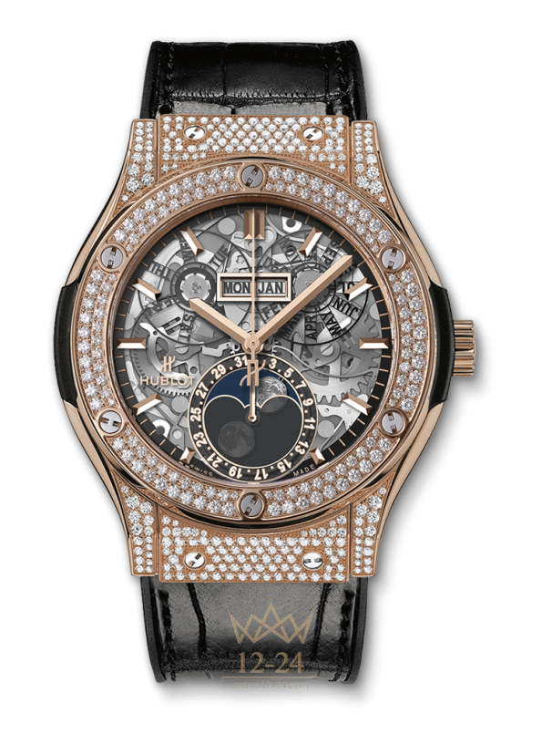 Hublot Aerofusion Moonphase King Gold Pave 517.OX.0180.LR.1704