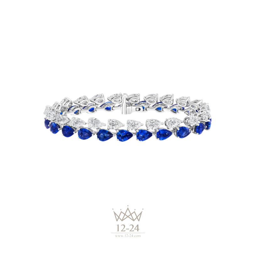 Graff Pear Shape Sapphire and Diamond Bracelet RGB294