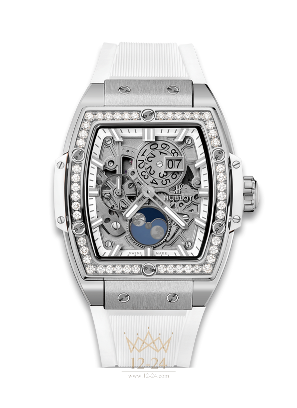 Hublot Moonphase Titanium White Diamonds 647.NE.2070.RW.1204