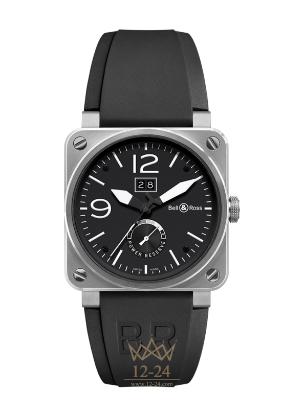 Bell &amp; Ross BR 03-90 GRANDE DATE &amp; RESERVE DE MARCHE BR0390-BL-ST