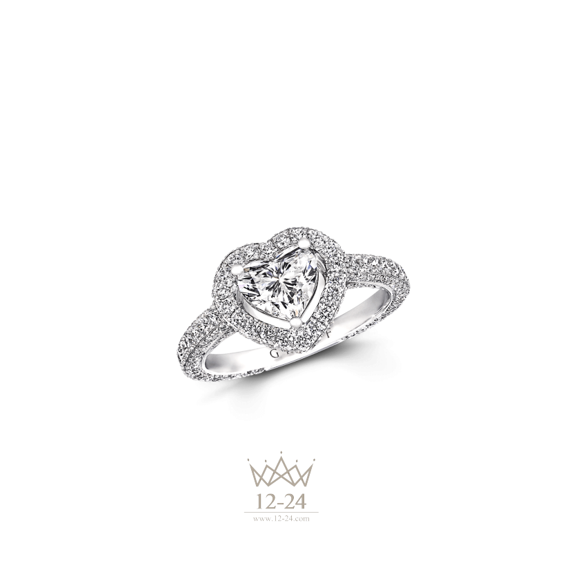 Graff Constellation Heart Shape Diamond Engagement Ring RGR320H
